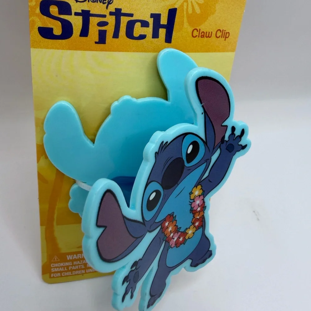 Disney Stitch Lei Blue Hair Claw Clip NWT